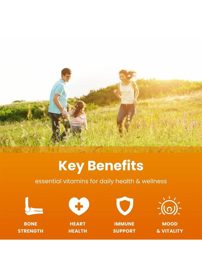 NutraChamps D3 with K2 MK7 Supplement for Heart & Bone Health | Vitamin D & K Complex | 5000 IU of Vitamin D 3 & 100 mcg of Vitamin K 2 MK-7 | 60 Vitamin K2 D3 Capsules  - Image 4