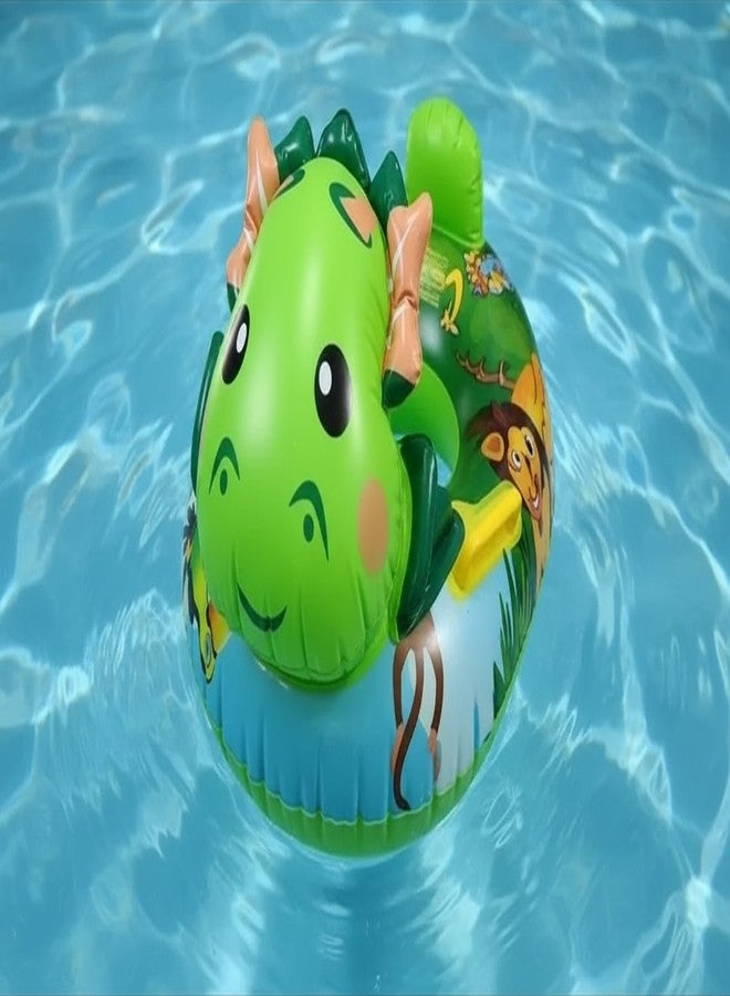 SVS ONLINE Kids Inflatable Cartoon Swim Ring with Seat - Pink Baby Pool Float (TODO-Swiming-Ring) - Image 1