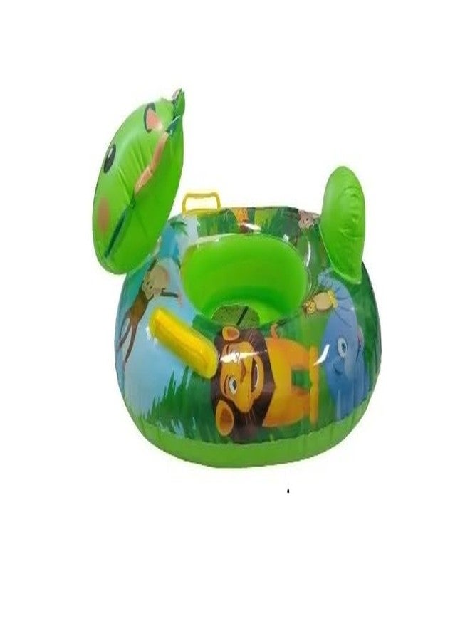 SVS ONLINE Kids Inflatable Cartoon Swim Ring with Seat - Pink Baby Pool Float (TODO-Swiming-Ring) - Image 4