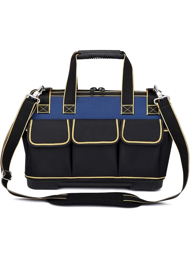 PROMASS Oxford Cloth Tools Storage Bag, Waterproof Tool Bag Organizer, Wide Mouth Tool Tote Bag, Heavy Duty Tool Storage Bag, Organiser for Hand/Power Tools with Shoulder Strap, Large Capacity, Waterproof  - Image 1