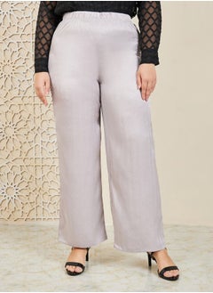 Styli Jacquard Print Wide Leg Pants  - Image 1