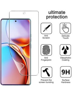 RINCO 2Pack Screen Protector Compatible with Motorola Edge 40 Pro, High Transmittance Flexible TPU, Ultra Thin, Scratch Resistant, Case Friendly, OilProof, Smooth(Not Tempered Glass)  - Image 4