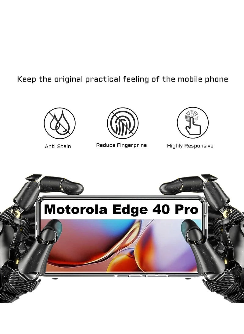 RINCO - 2Pack Screen Protector Compatible with Motorola Edge 40 Pro, High Transmittance Flexible TPU, Ultra Thin, Scratch Resistant, Case Friendly, OilProof, Smooth(Not Tempered Glass) - Image 1