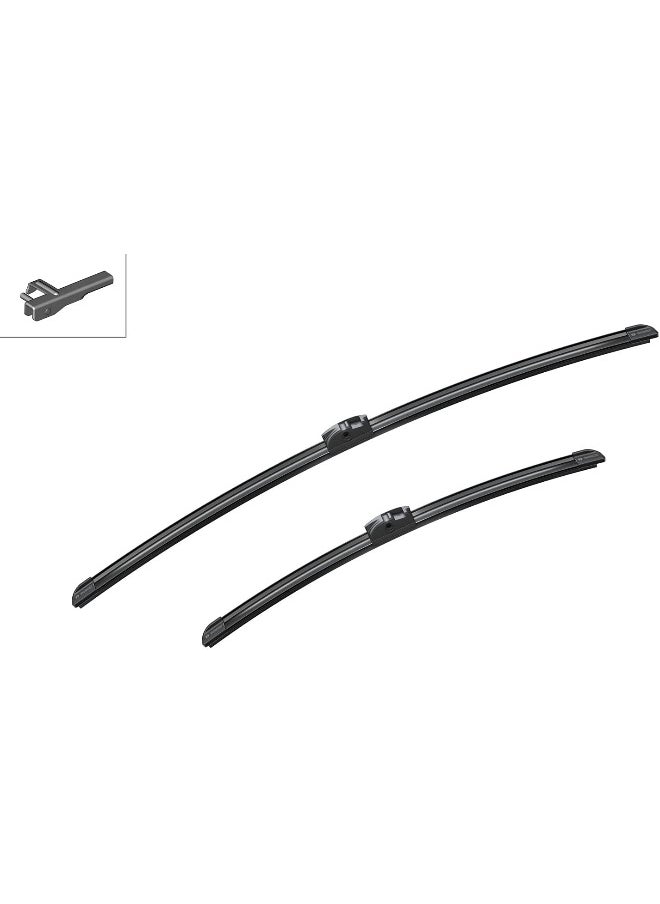 BOSCH Bosch Wiper Blade Aerotwin A523S, Length: 650mm/450mm – Set of Front Wiper Blades - Only for Left-Hand Drive (EU)  - Image 5