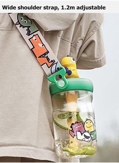 Babycare Babycare - T-Rex Toby Sippy Cup, Peach, 500 ml, BPA-Free, Leak-Proof, Non-Toxic, Easy Grip Handle, Safe for Toddlers, Spill-Proof Design, Durable, Portable, Ideal for Baby Feeding  - Image 5