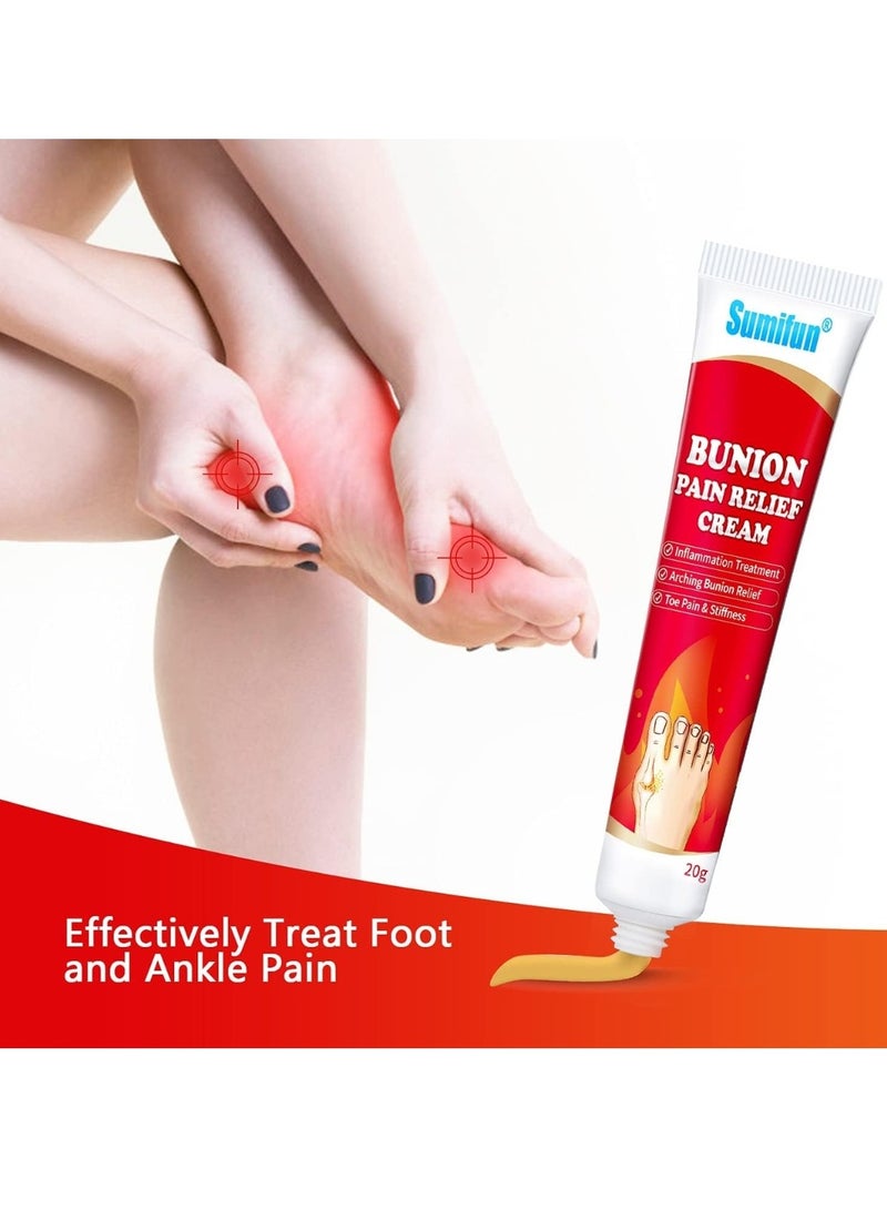 Sumifun كريم تخفيف آلام البثور كريم تخفيف تصلب أصابع القدم كريم تخفيف آلام البثور للقدمين لتخفيف آلام المفاصل تصلب علاج الالتهاب كريم البثور مرهم الشفاء الطبيعي 20 جرام - Image 4