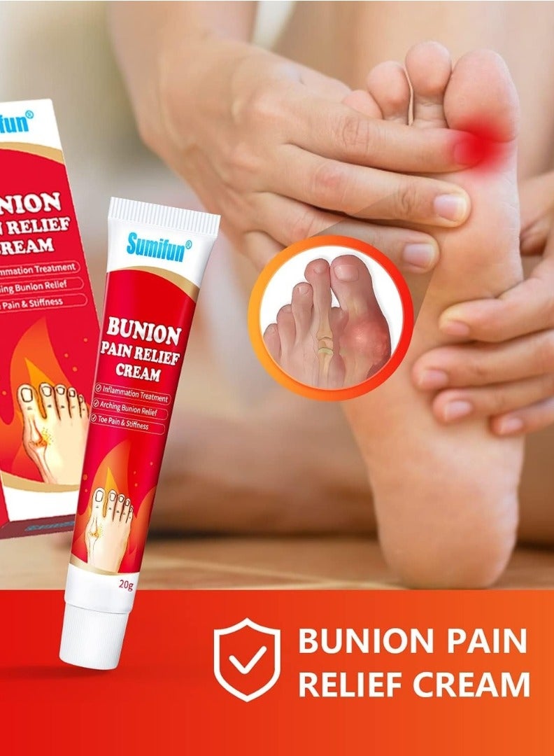 Sumifun كريم تخفيف آلام البثور كريم تخفيف تصلب أصابع القدم كريم تخفيف آلام البثور للقدمين لتخفيف آلام المفاصل تصلب علاج الالتهاب كريم البثور مرهم الشفاء الطبيعي 20 جرام - Image 5