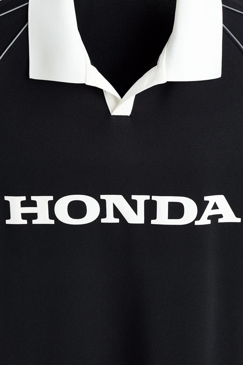 H&M  Loose Fit Printed polo shirt for Men | Best Price UAE