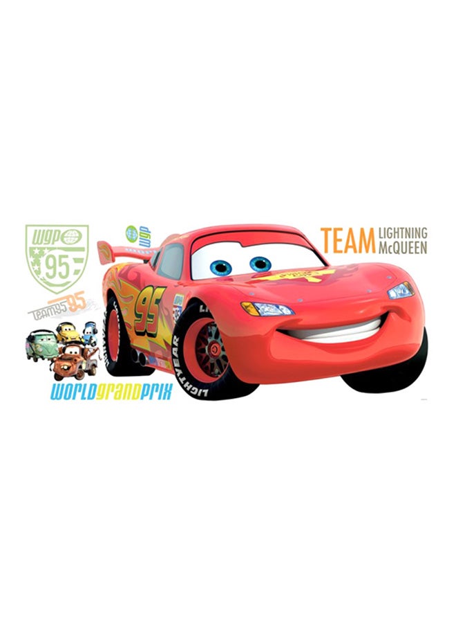 RoomMates Disney Pixar Cars Lightning McQueen Giant Wall Decal Red - Image 1