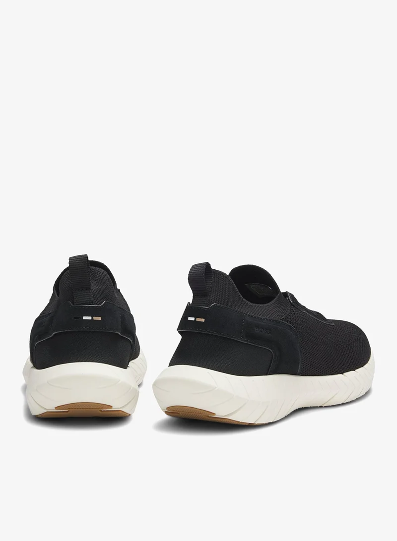 BOSS BOSS Motion trainers with knitted uppers and leather trims