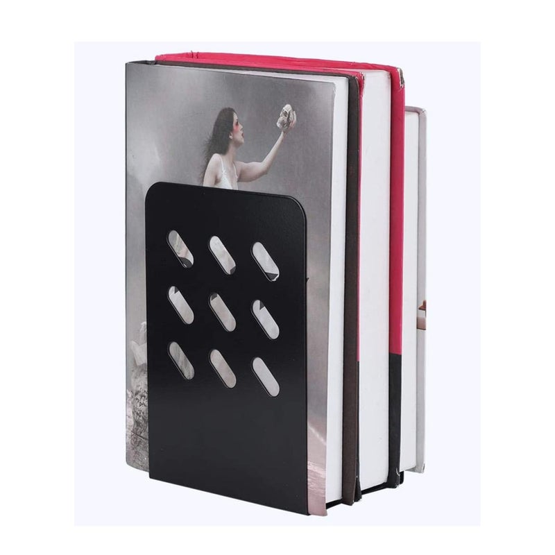 Zikra Anti-skid bookends have a padding base to maintain stability. Even if you only put one book on the bookshelf, it will keep your books balanced and balanced, and won't scratch your furniture. - Image 3