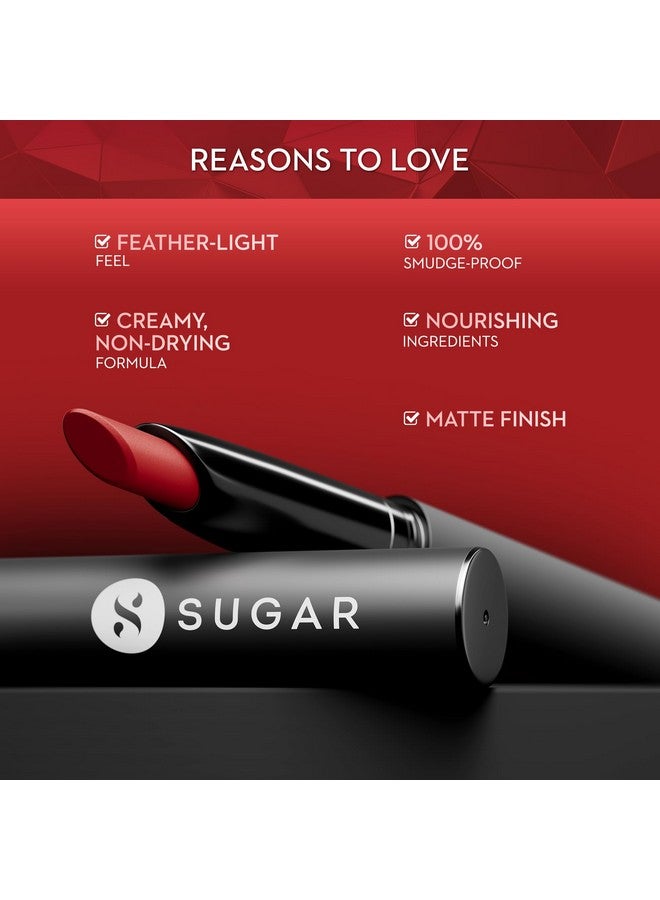 SUGAR Cosmetics Matte Attack Lipstick for Women | Transferproof & Smudgeproof | Lasts upto 12hrs | Enriched With Jojoba Oil | 2gm - Caffeine Bandit - Image 2