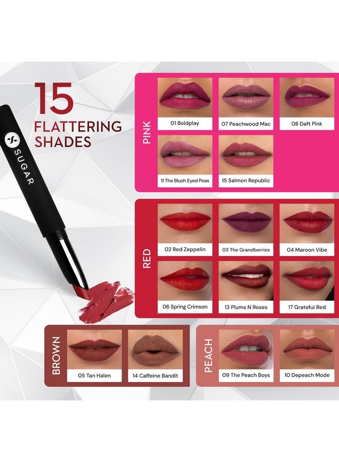 SUGAR Cosmetics Matte Attack Lipstick for Women | Transferproof & Smudgeproof | Lasts upto 12hrs | Enriched With Jojoba Oil | 2gm - Caffeine Bandit - Image 4