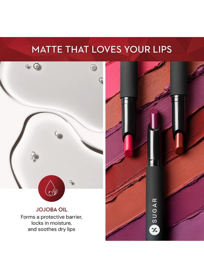 SUGAR Cosmetics Matte Attack Lipstick for Women | Transferproof & Smudgeproof | Lasts upto 12hrs | Enriched With Jojoba Oil | 2gm - Caffeine Bandit - Image 3