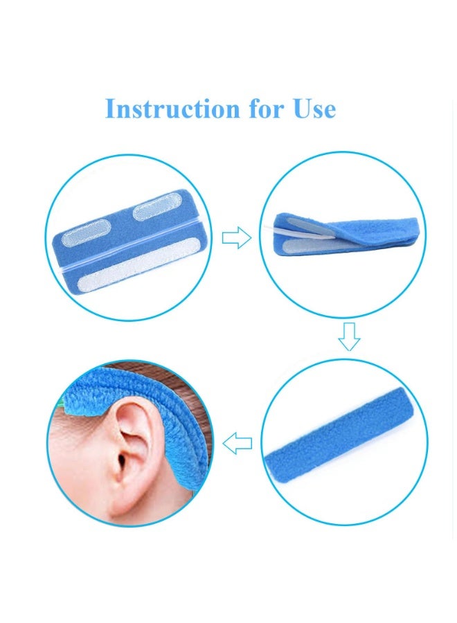 TTESL 4Pcs Nasal Cannula Ear Cushions, Breathable Oxygen Ear Protectors for Oxygen Tubing, Soft Loop Design Comfort Ear Pads for Ear Pain Relieve, Eyeglasses, Oxygen Users - Blue  - Image 3