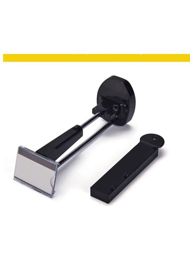 2PKS Slat Wall Security Hook Tool,Display Wall Safety Hook Magnetic Tool,Powerful Magnet,Black Key - Image 3