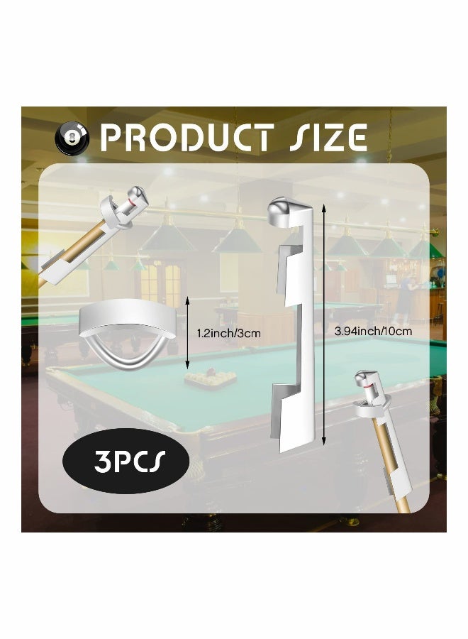 Generic 3 Pieces Stainless Steel Billiard Cue Tip Clamp Repair Kit for Pool Cue Tips Accessories - Perfect for Billiard Table  - Image 3