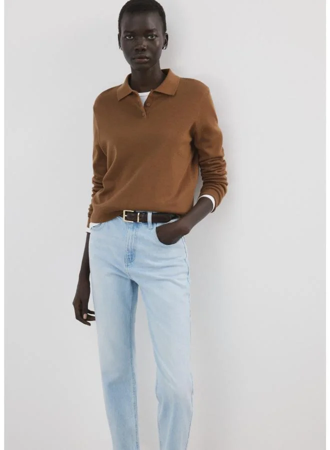 مانجو Newmom comfort high-rise jeans