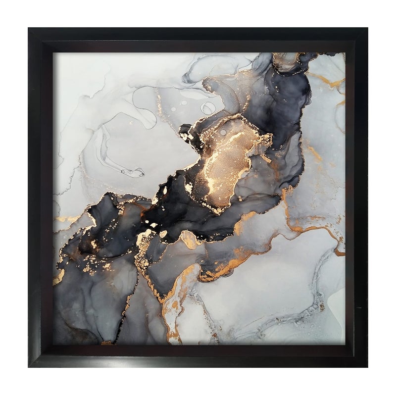 Paper Plane Design Decorative Wooden Serving Tray 12 inch Square Trays (Black_82) - Image 1