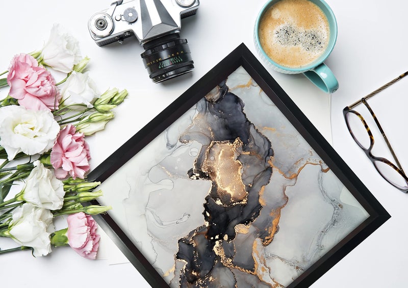 Paper Plane Design Decorative Wooden Serving Tray 12 inch Square Trays (Black_82) - Image 2