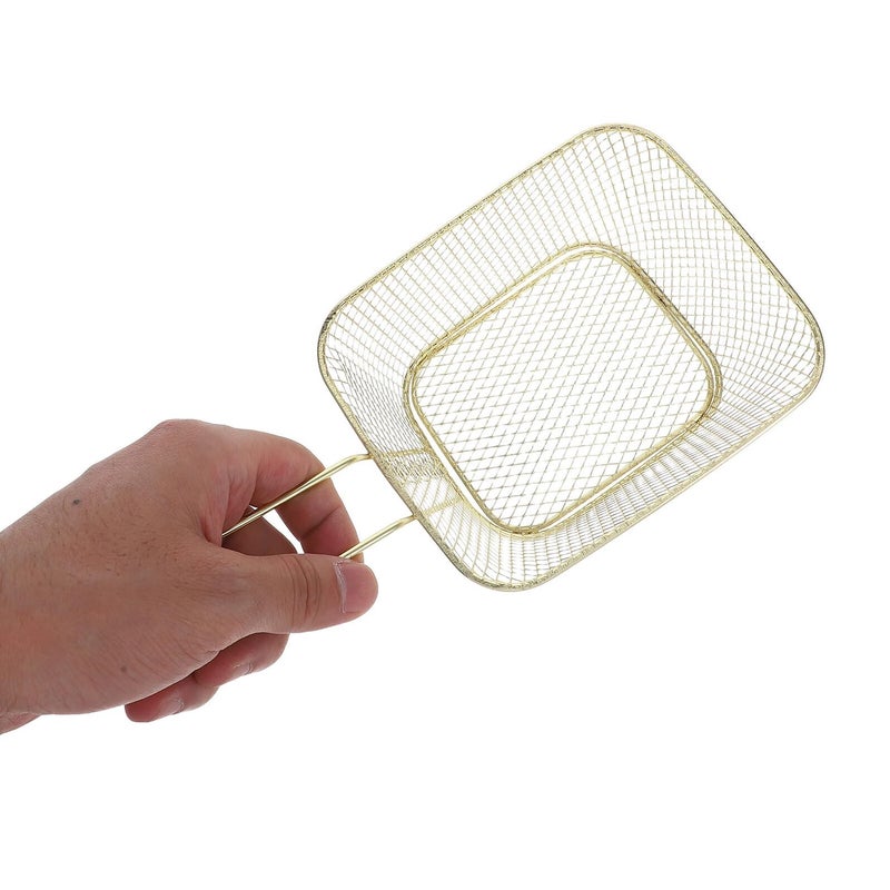 Stainless Steel Deep Fryer Basket With Handle Large Wire Mesh For French Fries - Image 5