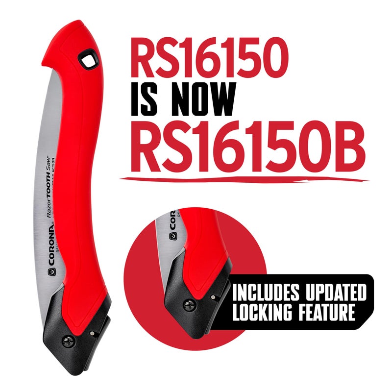 Corona Tools RazorTOOTH 10" Folding Pruning Saw â€“ 10â€³ Curved Steel Blade with Ergonomic Non-Slip Handle for Gardening, Tree Trimming, Camping, Biking & Backpacking - Image 2