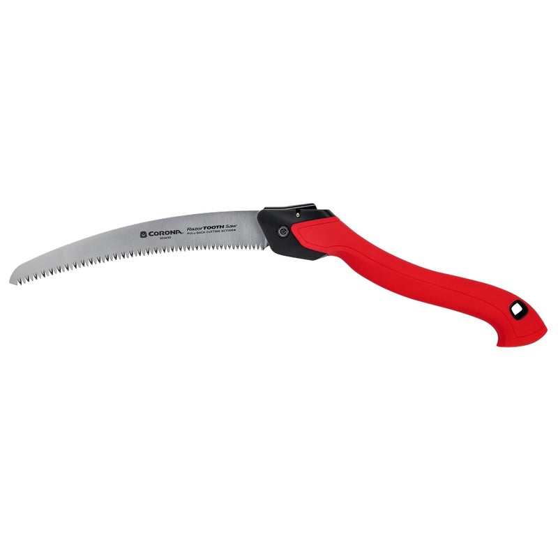 Corona Tools RazorTOOTH 10" Folding Pruning Saw â€“ 10â€³ Curved Steel Blade with Ergonomic Non-Slip Handle for Gardening, Tree Trimming, Camping, Biking & Backpacking - Image 1