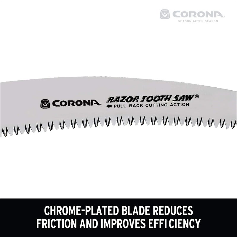 Corona Tools RazorTOOTH 10" Folding Pruning Saw â€“ 10â€³ Curved Steel Blade with Ergonomic Non-Slip Handle for Gardening, Tree Trimming, Camping, Biking & Backpacking - Image 4
