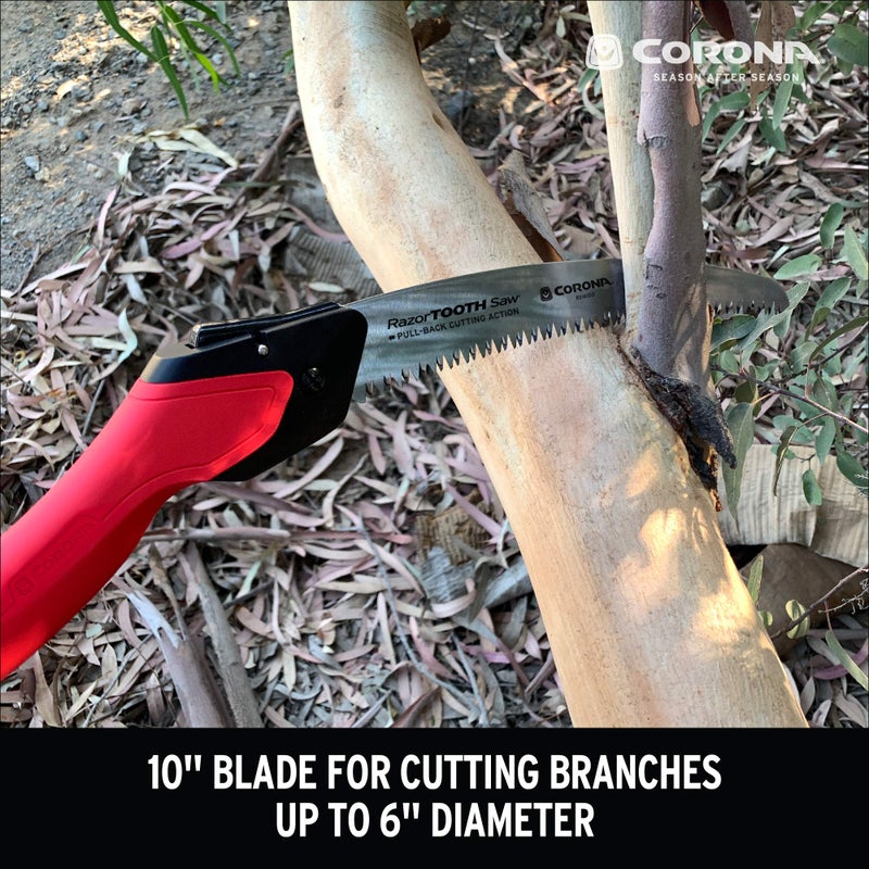 Corona Tools RazorTOOTH 10" Folding Pruning Saw â€“ 10â€³ Curved Steel Blade with Ergonomic Non-Slip Handle for Gardening, Tree Trimming, Camping, Biking & Backpacking - Image 5