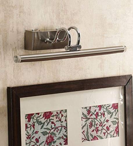 Areezo Picture Lights Silver Steel/Mirror/Spot/Bathroom/Display/Wall Light, LED 8 Watt, Steel Body ASIN: B08K942SXF - Image 3