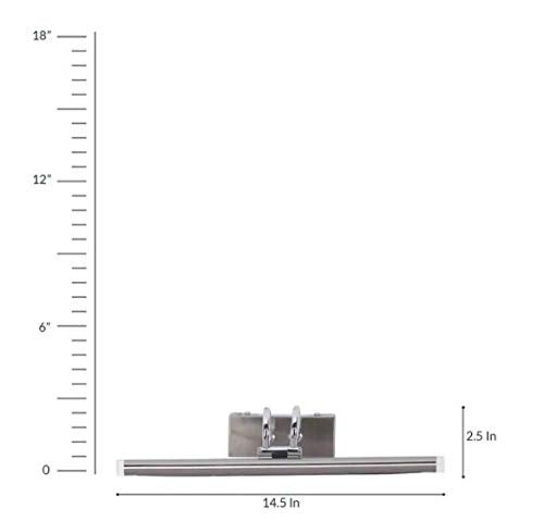 Areezo Picture Lights Silver Steel/Mirror/Spot/Bathroom/Display/Wall Light, LED 8 Watt, Steel Body ASIN: B08K942SXF - Image 2