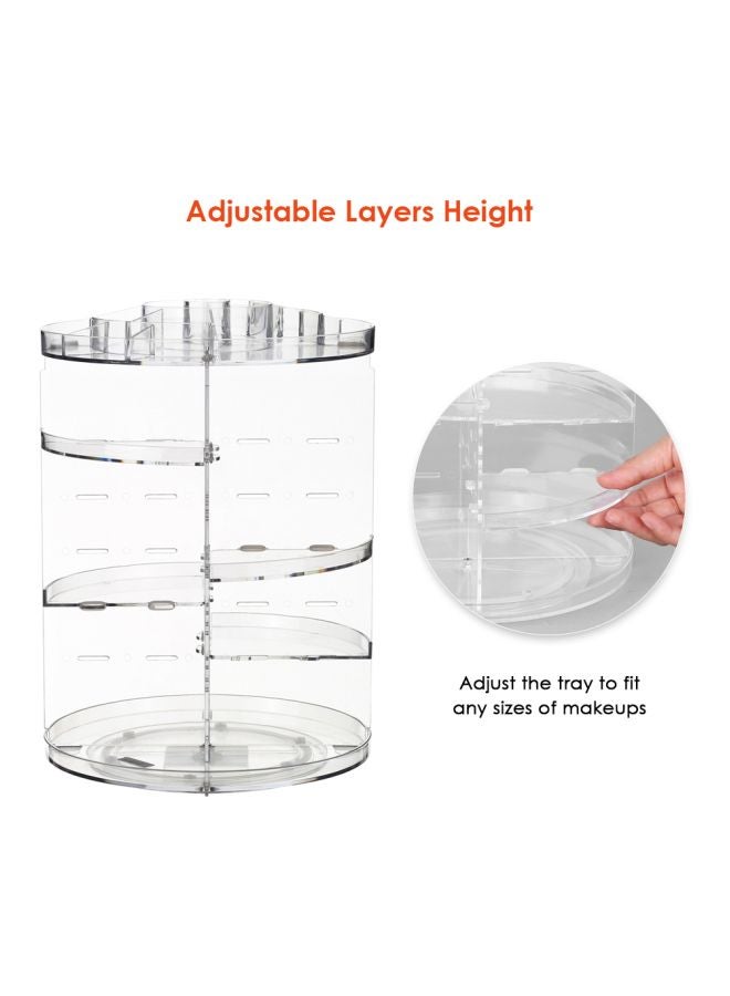 إسكدنيا منظم مكياج دوّار شفاف - Image 2