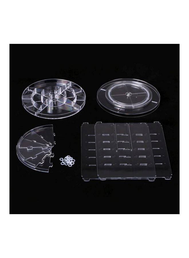 إسكدنيا منظم مكياج دوّار شفاف - Image 5