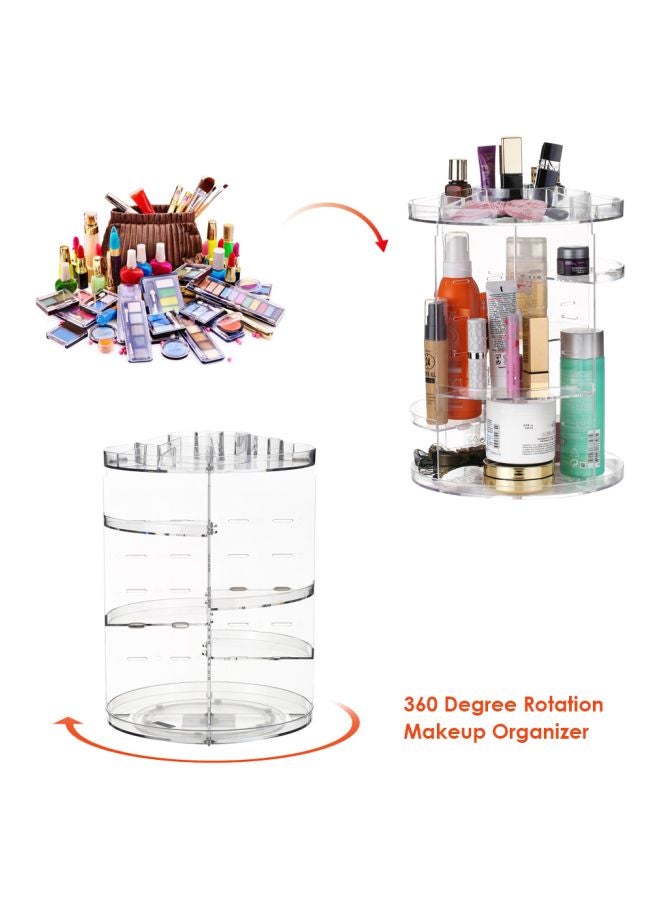 إسكدنيا منظم مكياج دوّار شفاف - Image 3