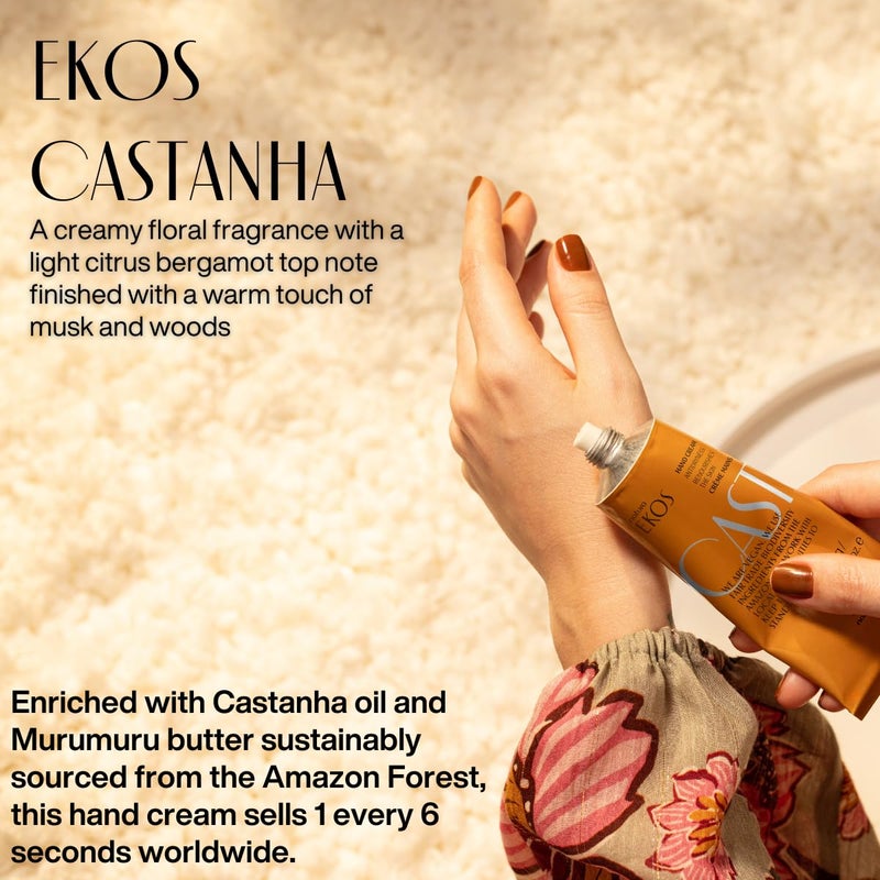 Natura - Ekos Hand Cream Quartet Variety Pack, 4 Creams - Passion Fruit, Brazil Nut (Castanha), TukumÃ£, AÃ§aÃ­ Hand Cream - Vegan Skin Care - Brazilian Beauty Secrets - Travel Size - 1.41oz (40g) - Image 4