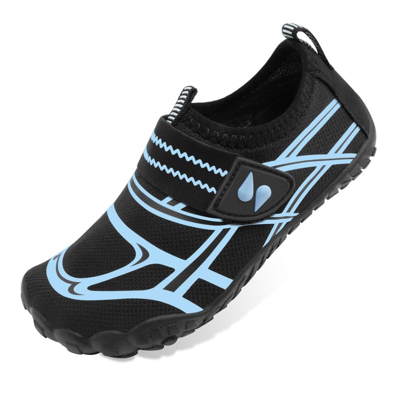 Stelle Kids Water Shoes Boys Girls Swim Hiking Aqua Socks Quick Dry Toddler Barefoot Shoesï¼ˆJet Currentï¼Œ13MLï¼‰ - Image 1