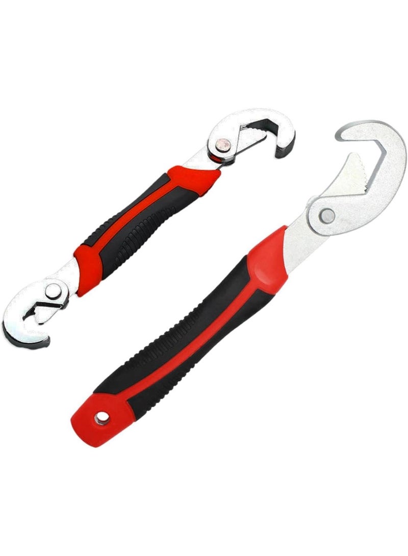 GGOOT Self-Adjusting Pipe Wrench | Adjustable Pipe Wrench - Soft Grip Gadgets, 2X Multifunctional Hardware Tools for Maintenance Industry, Mechanical Engineering  - Image 1