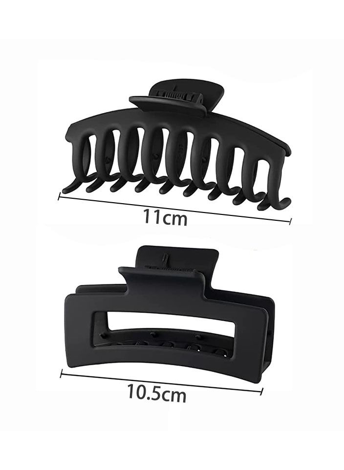 ORiTi مشابك مخلب الشعر 8 قطع كبيرة غير قابلة للانزلاق للشعر الطويل السميك - Image 2