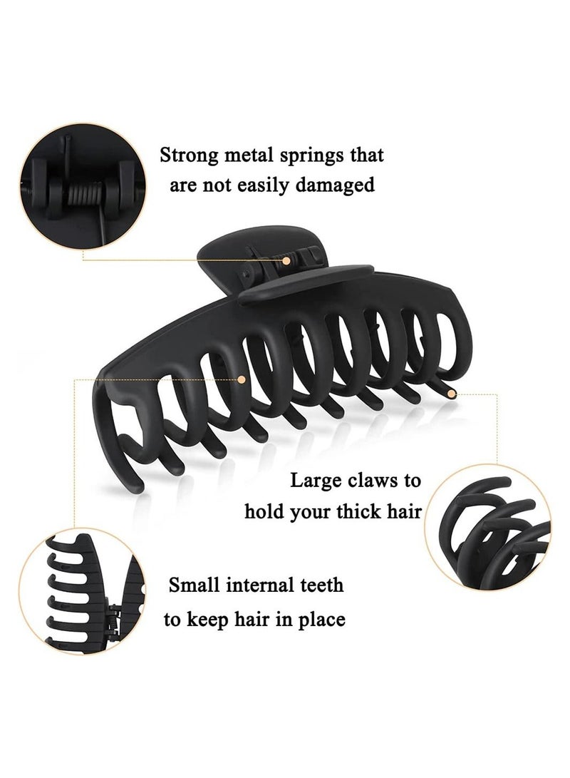 ORiTi مشابك مخلب الشعر 8 قطع كبيرة غير قابلة للانزلاق للشعر الطويل السميك - Image 4