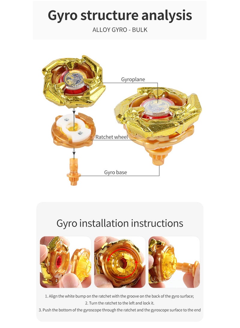 بي بليد ألعاب SB Burst Top X Series 4 BX00 ذات ألوان مختلفة، طلاء إلكتروستاتيكي، مجموعة ألعاب واحدة (ذهبي) - Image 5