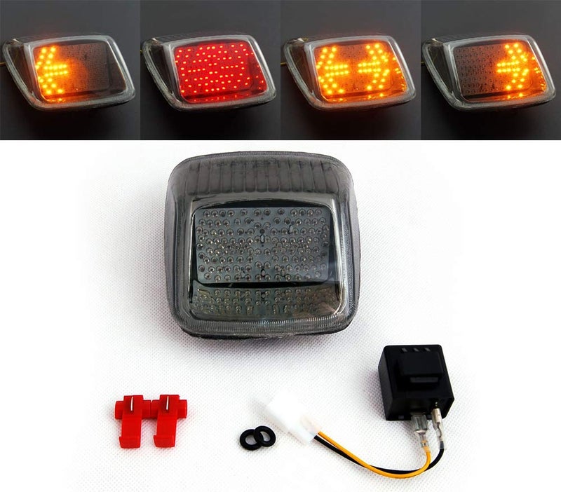 Areyourshop Taillight + Turn Signals For Harley V-ROD, Night Rod, Street Rod 2002-2011 Smoke - Image 5