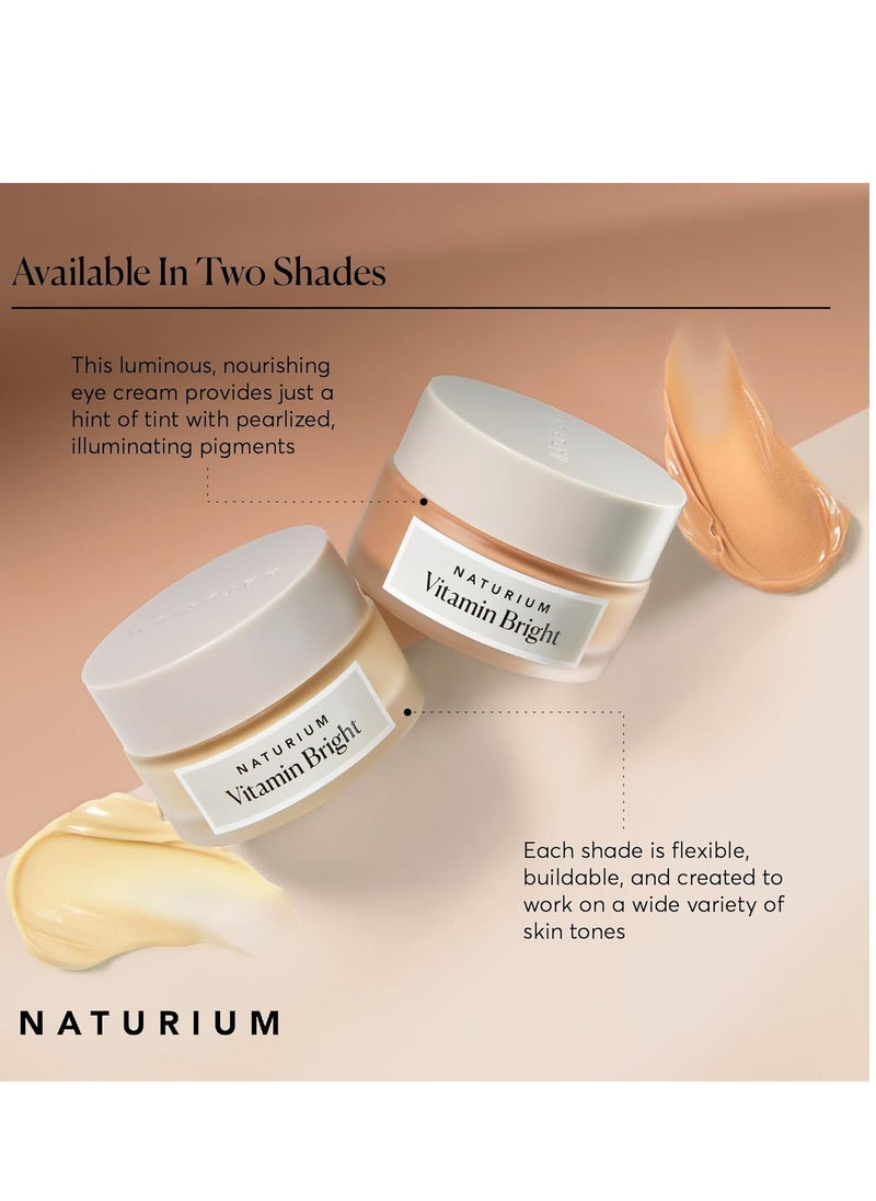 NATURIUM Naturium Vitamin Bright Illuminating Eye Cream, Under Eye Repair Cream for Dark Circles, with Vitamin K, Phyto-Complex, & Mineral Pigments, Medium/Deep, 0.5 oz  - Image 2
