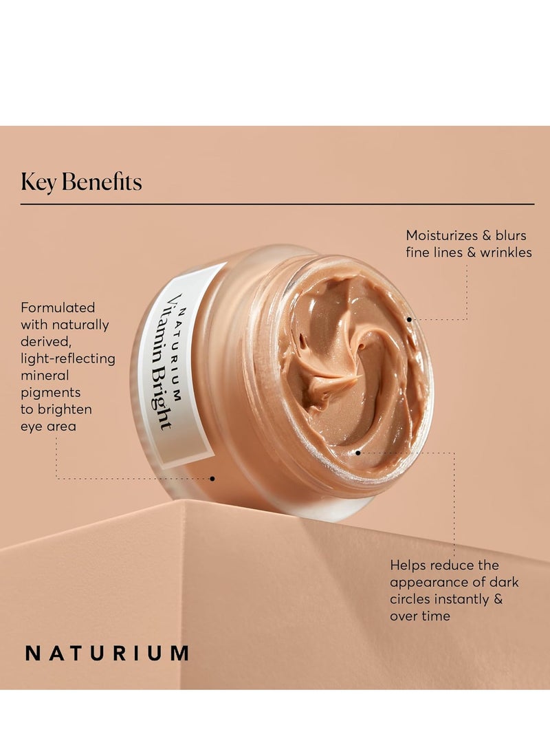 NATURIUM Naturium Vitamin Bright Illuminating Eye Cream, Under Eye Repair Cream for Dark Circles, with Vitamin K, Phyto-Complex, & Mineral Pigments, Medium/Deep, 0.5 oz  - Image 3