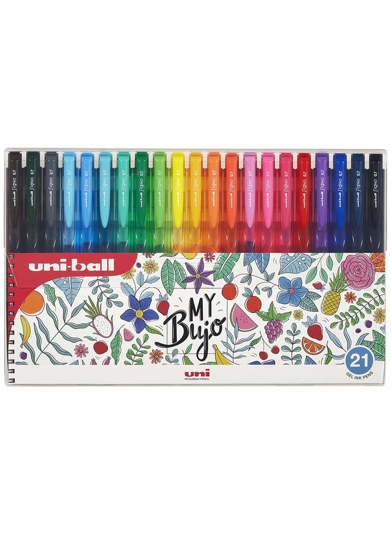 Uni-ball Signo - Uniball Signo Gel Ink Pens 0.7mm Fine Set 21 pc - Image 1