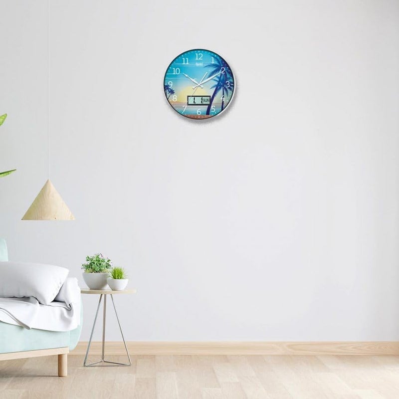 Ajanta 6097 White Designer Wall Clock | 36.7 cm Silent Sweep | Dome Glass | Premium Modern Home & Office Decor | 1-Year Warranty - Image 2