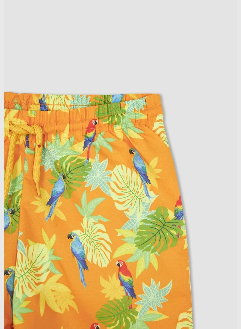 DeFacto Tie Waist Floral Print Swimming Short