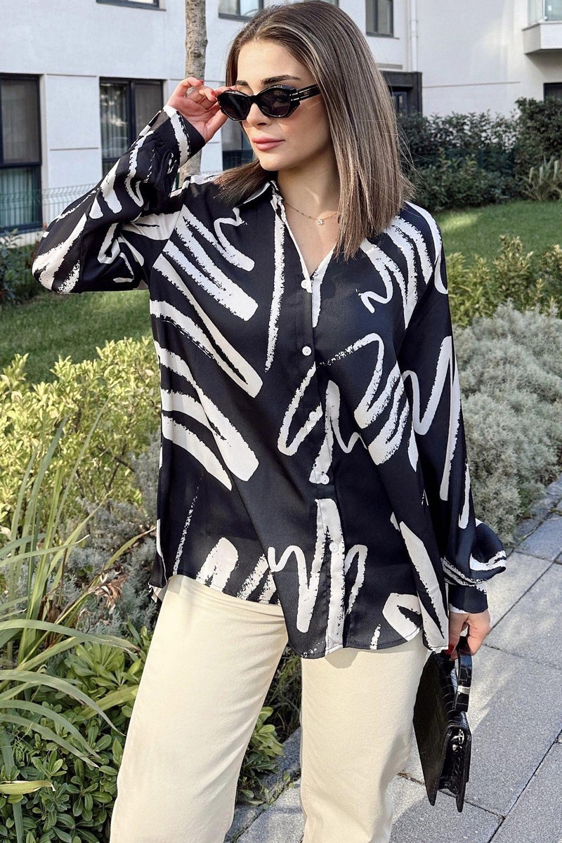 Weshaya Shirt Women Black - Image 5