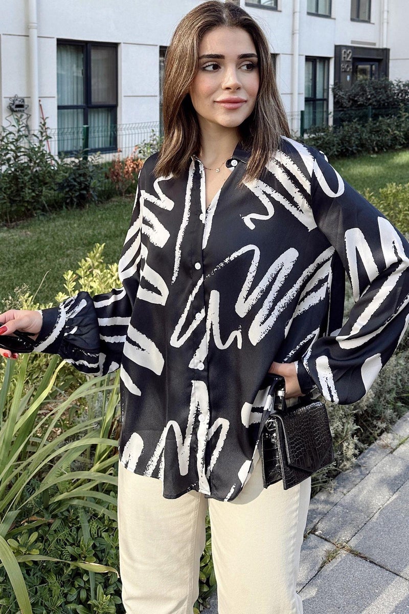 Weshaya Shirt Women Black - Image 4