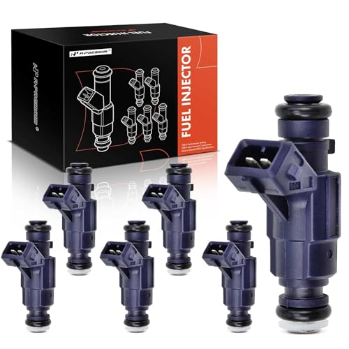 A-Premium Fuel Injectors Compatible with Mercedes-Benz C240, C320, CLK320, E320, ML320, SLK320 & Chrysler Crossfire, 2.6L 3.2L, Replace# 1120780149, 0280156014 - Image 1