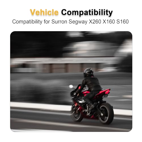 MLWRID Dirt Bike Headlight Kit Compatible for Surron Segway X260 X160 S160 with White High Beam and Yellow Low Beam Dual-Mode - Image 5